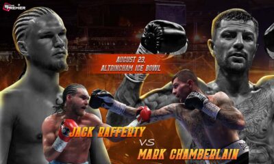 Image represents the fighters Jack Rafferty and Mark Chamberlain