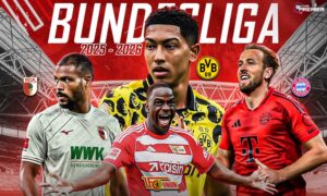 This image represents the key players of the game- Augsburg vs Bayern and Dortmund vs Union Berlin