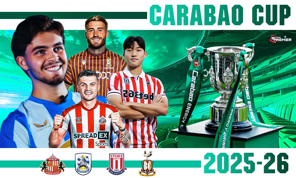 This image represents the Carabao Cup 2025-26 season, with second-round whispers of competing top-tier performances