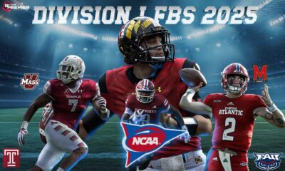 This poster represents the NCAA Division I FBS football 2025 season, which starts up on August 23, 2025, for college football games.