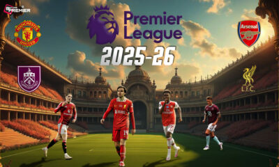 : This poster depicts EPL 2025-26 Matchday 3 featuring key clashes like Liverpool vs Arsenal, and Manchester United vs Burnley.