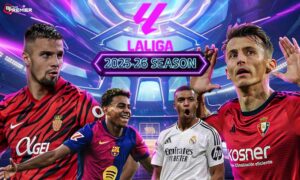 image shows the key players in the Mallorca vs Barcelona and Real Madrid vs Osasuna.