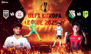 This image represents the UEFA Europa League 2025-26 season running with the third qualifying rounds in the European competition.