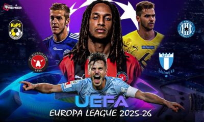 Image represents the key players in Midtjylland, Kuopion Palloseura ,Malmo and Sigma Olomouc.