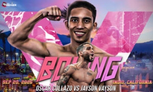 Image represents the fighters Oscar Collazo vs Jayson Vayson