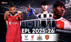 This copy embodies the English Premier League 2025-26 season, which starts this weekend. The top two clubs are competing against each other.