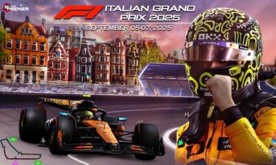 The image represents what will be occurring on September 5-7, 2025, at Autodromo Nazionale Monza for the Formula One motorsport event.