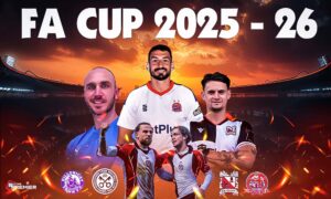 This image represents the FA Cup this week, which continues with the third qualifying round. Elite clubs are competing in the football world.