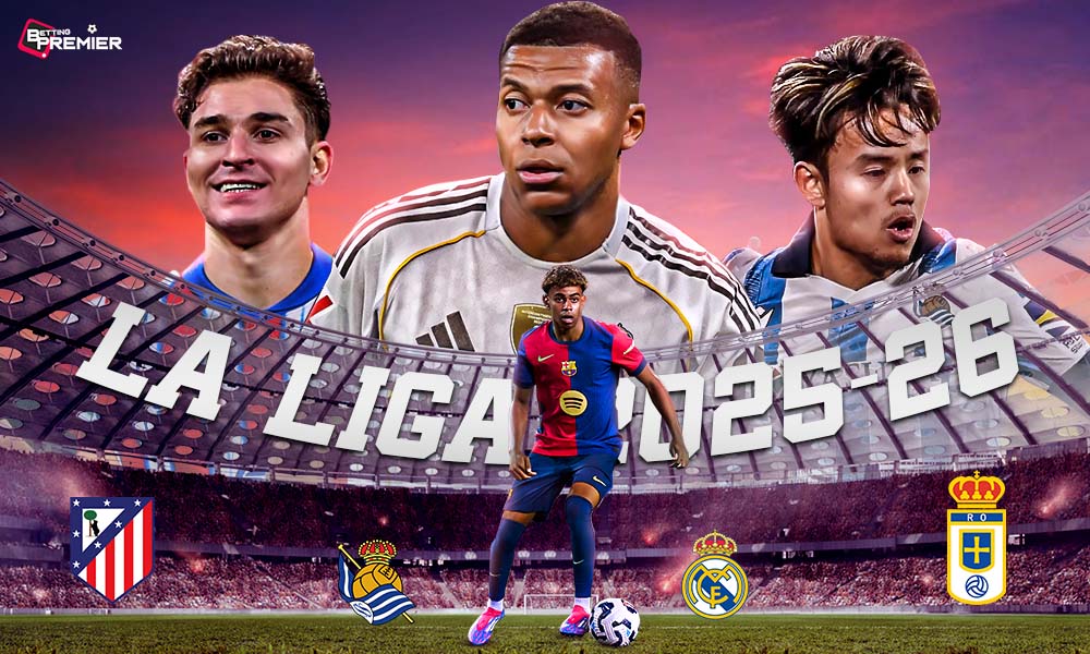 This poster depicts the players from teams Celta Vigo and Real Betis for the upcoming La Liga 2025-26 Matchday 6 clash.