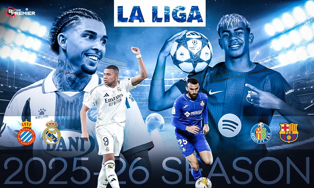 This poster shows teams from the upcoming La Liga 2025-26 fixtures on matchday 5.