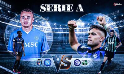 This poster represents Serie A Matchday 4 key fixtures for the 2025-26 season.