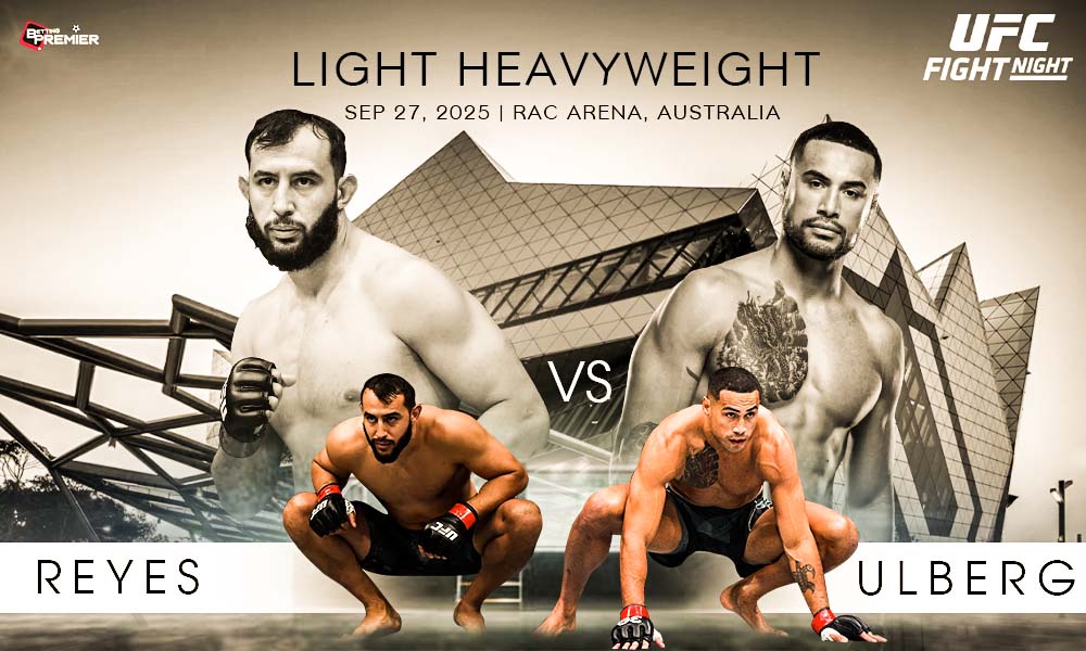 Image represents the fighters Carlos Ulberg and Dominic Reyes.