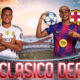 The Image represents the El Clásico Derby teams and their key players.