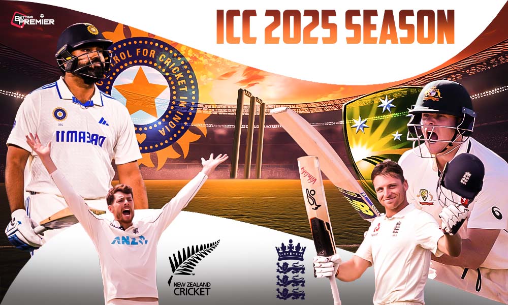 The poster represents the teams that will be featured in the upcoming ICC games.