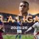 This poster shows Spanish football club players representing the ongoing La Liga 2025-26 season