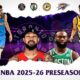 This thumbnail image shows the NBA teams representing the ongoing NBA preseason 2025-26.