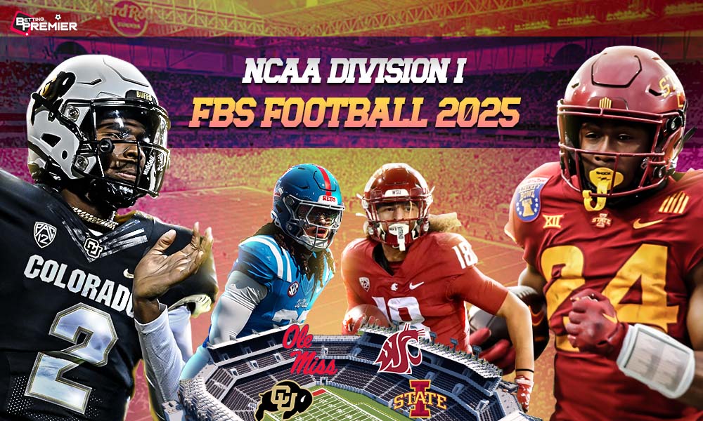 The picture represents the upcoming NCAA Division I FBS football season in 2025. Which top-layer teams will compete, and who will secure a win?