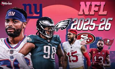 This poster signifies the NFL 2025-26 season, with the top two teams facing off in week 6.