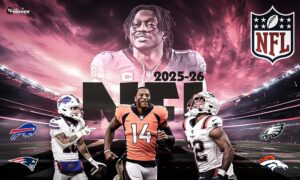 This poster represents the upcoming NFL regular season week 5 matches.