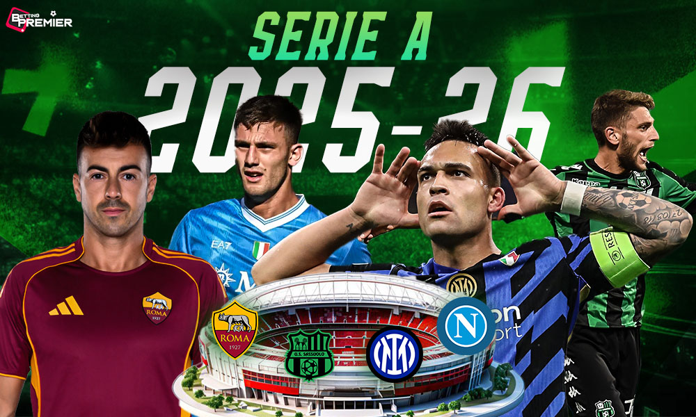 The image represents the Serie A 2025-26 season, in which the top two elite clubs in football will compete on matchday 8.