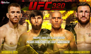 UFC 320 will be a remarkable MMA event on October 4, 2025, with two title bouts.