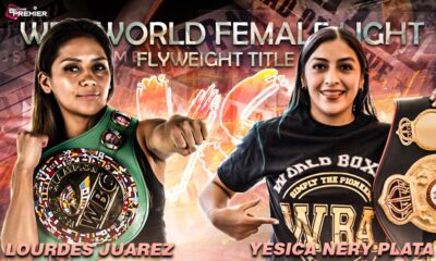 This poster represents the upcoming WBC fight, Lourdes Juarez vs Yesica Nery Plata.