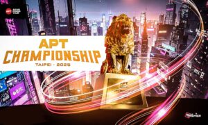 This image highlights the Asian Poker Tour globally, with the APT Taipei Championship 2025 starting on November 14, 2025.