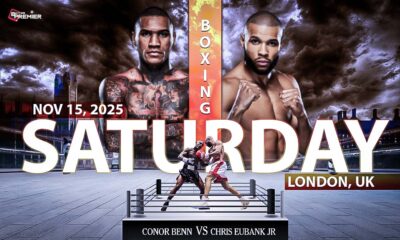 Image represents Chris Eubank Jr. facing off against Conor Benn for the upcoming fight