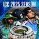 Image shows the key teams that are playing in the upcoming ICC fixtures