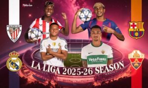 This image is a blog thumbnail featuring La Liga teams for Matchday 13.