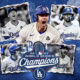 Image represents the trophy won by the Dodgers in the MLB World Series 2025