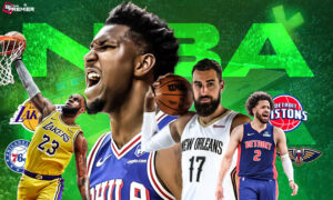 This poster shows NBA teams playing in the NBA Cup 2025 group stage matches.