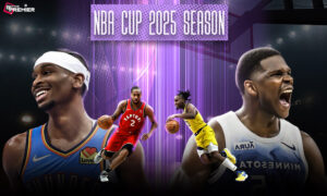 Image represents Thunder vs Timberwolves facing off in the NBA, also key players in the Raptors vs Pacers