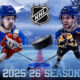 The image represents the key teams in the upcoming NHL fixtures.