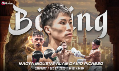 Image shows the faceoff between Naoya Inoue vs. Alan David Picasso for the upcoming fight
