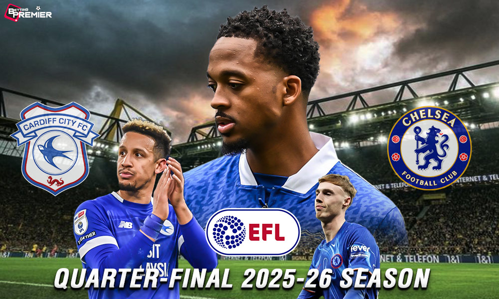 Image represents the teams featuring in the upcoming EFL Cup Quarter Finals.