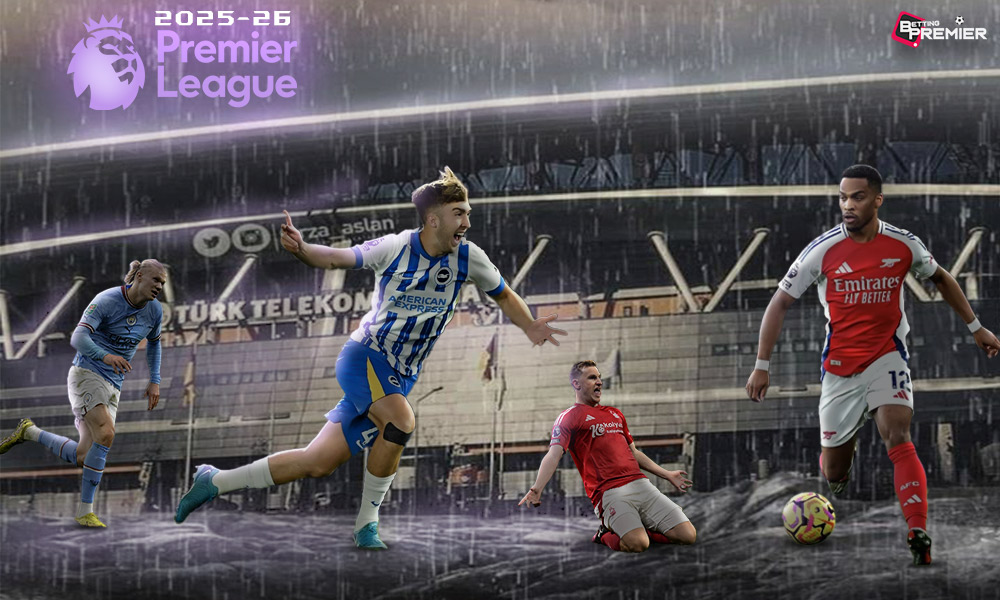 The picture represents a football world of the Premier League, which will be full of fun on matchday with thrilling fans.