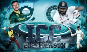 Image shows the captains of the upcoming Ind vs SA & NZ vs WI match