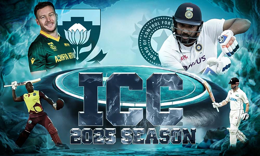 Image shows the captains of the upcoming Ind vs SA & NZ vs WI match