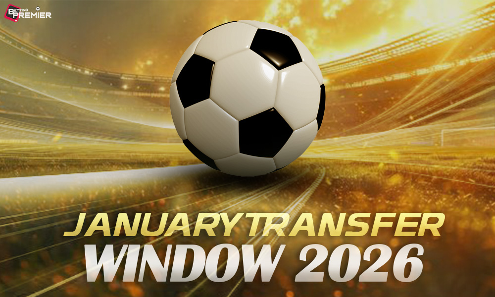 This image represents the January 2026 transfer window reopening for the global football players' auction.