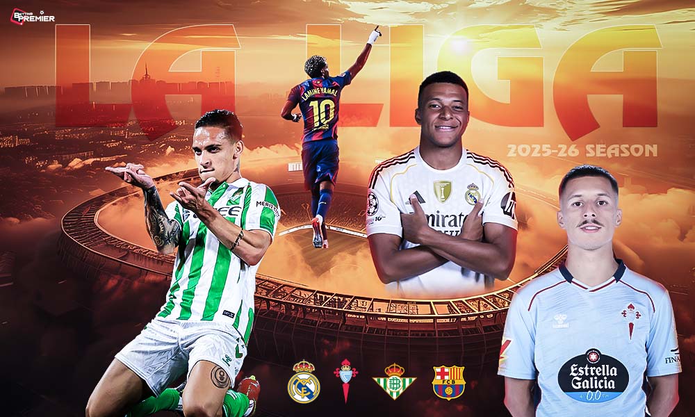 Image shows the key players of Real Madrid vs Celta Vigo, Real Betis vs Barcelona