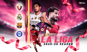 This poster shows La Liga football teams to represent the upcoming Matchday 16.