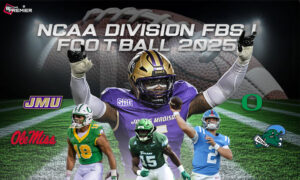 Image shows the key teams featuring in the upcoming NCAA Division FBS I Football 2025.