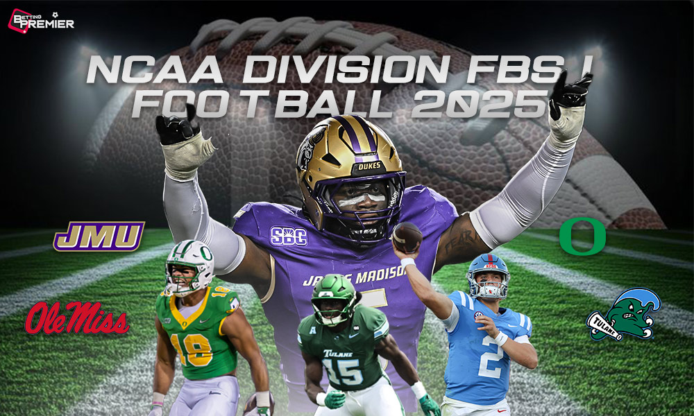 Image shows the key teams featuring in the upcoming NCAA Division FBS I Football 2025.