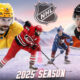 This image is a poster that represents NHL teams for the upcoming games.