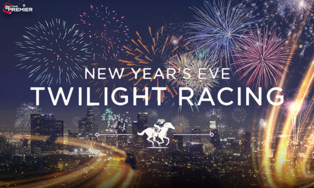 This image denotes that a new year begins with fun loading in the New Year's Eve Racing 2025 pickup horse racing.