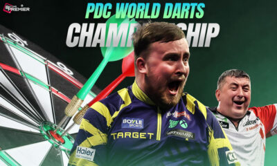 An image shows a momentous PDC World Darts Championship, with darters reaching the third round.