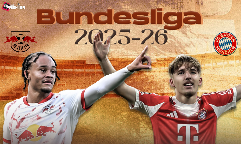 This image depicts the Bundesliga 2025-26 season, with matchday 18 underway and top-tier teams competing.