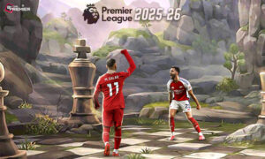 This image represents the 2025-26 English Premier League season, in which the top two teams will encounter each other in the football world.