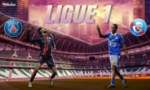 This poster shows teams representing the upcoming Ligue 1 Matchday 20.